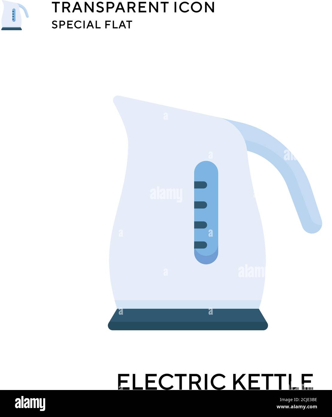 Electric kettle vector icon. Flat style illustration. EPS 10 vector. Stock Vector