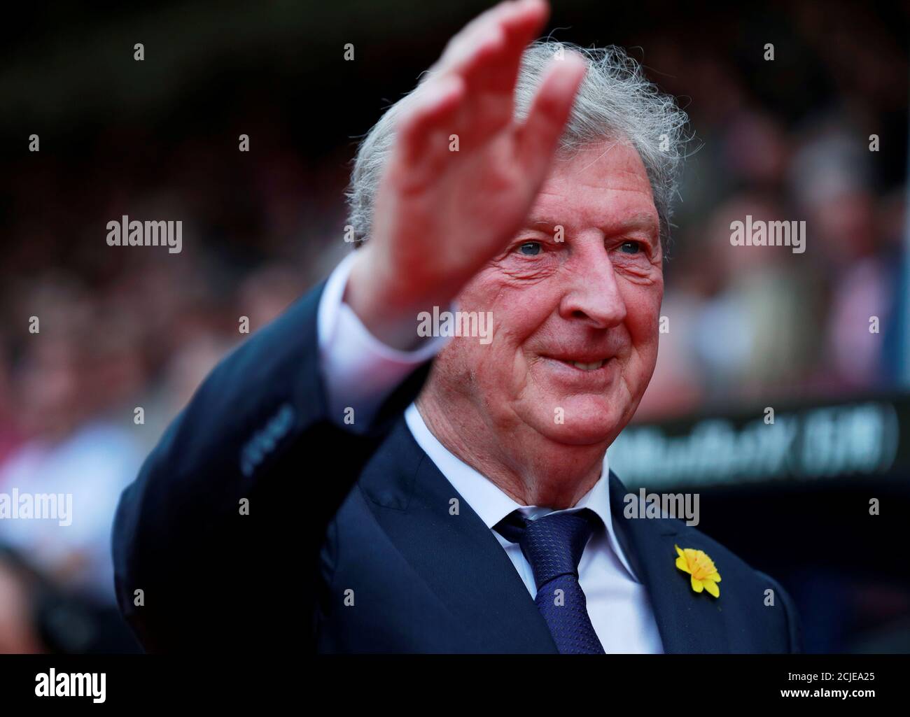 Soccer Football - Premier League - Crystal Palace v Huddersfield Town - Selhurst Park, London, Britain - March 30, 2019  Crystal Palace manager Roy Hodgson before the match     Action Images via Reuters/Andrew Couldridge  EDITORIAL USE ONLY. No use with unauthorized audio, video, data, fixture lists, club/league logos or 'live' services. Online in-match use limited to 75 images, no video emulation. No use in betting, games or single club/league/player publications.  Please contact your account representative for further details. Stock Photo