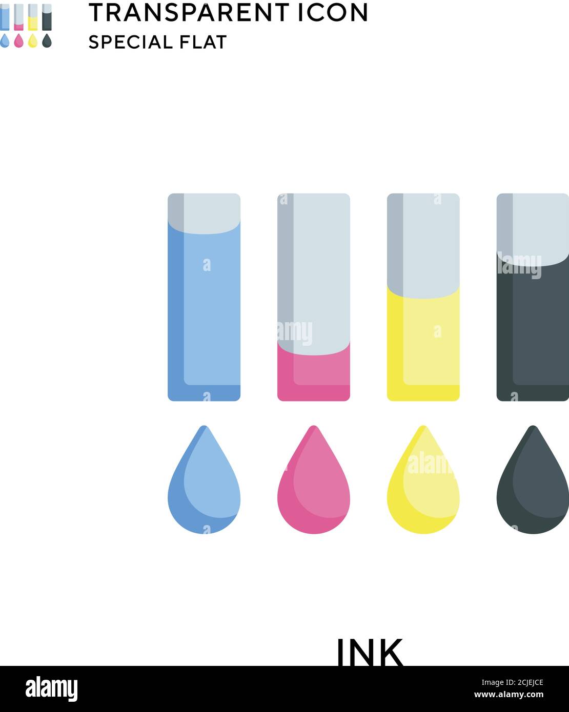 Ink vector icon. Flat style illustration. EPS 10 vector Stock Vector ...