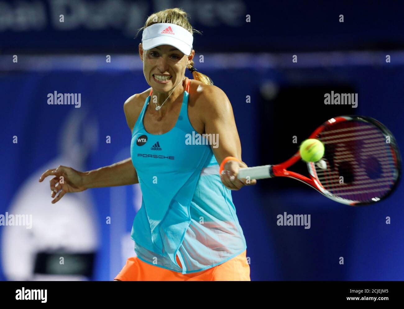 Tennis - Dubai Open - Women's Singles - Angelique Kerber of Germany v Ana  Konjuh of Croatia- Dubai, UAE - 23/2/2017 - Kerber in action. REUTERS/Ahmed  Jadallah Stock Photo - Alamy
