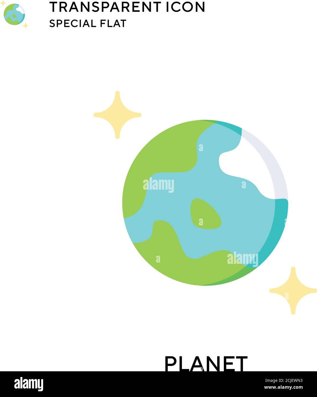 Planet vector icon. Flat style illustration. EPS 10 vector Stock Vector ...