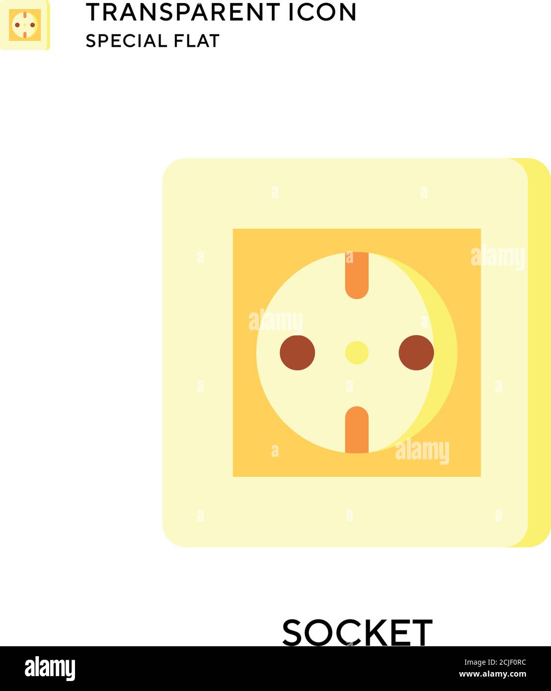 Socket vector icon. Flat style illustration. EPS 10 vector Stock Vector ...