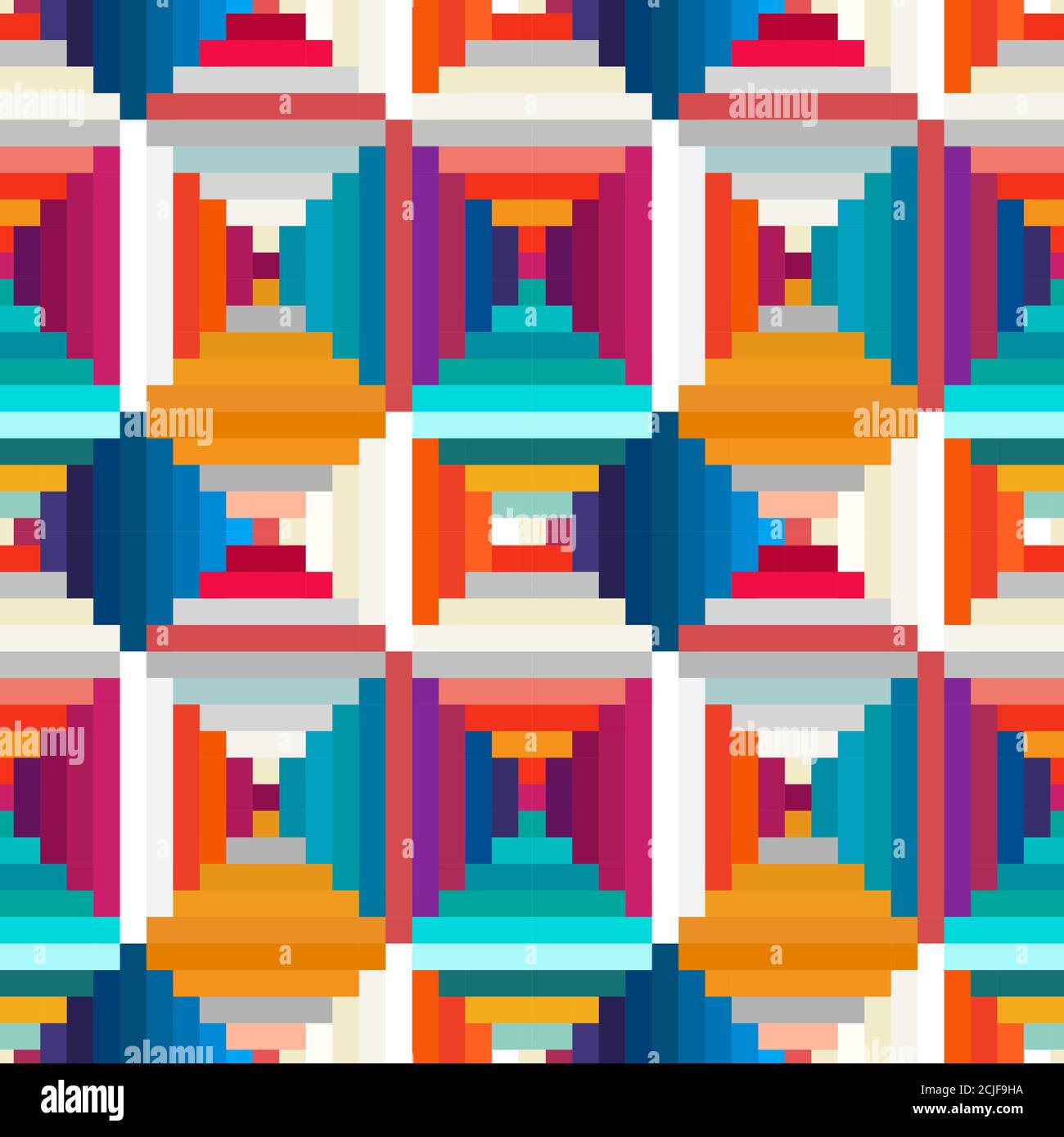Striped rhombus geometric seamless pattern. Abstract background. Stock Vector