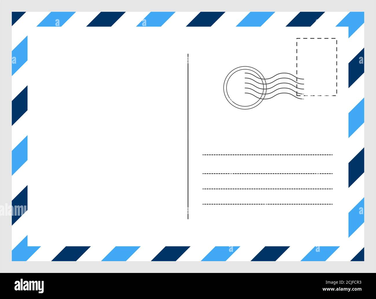 Postcard Back Graphic Design