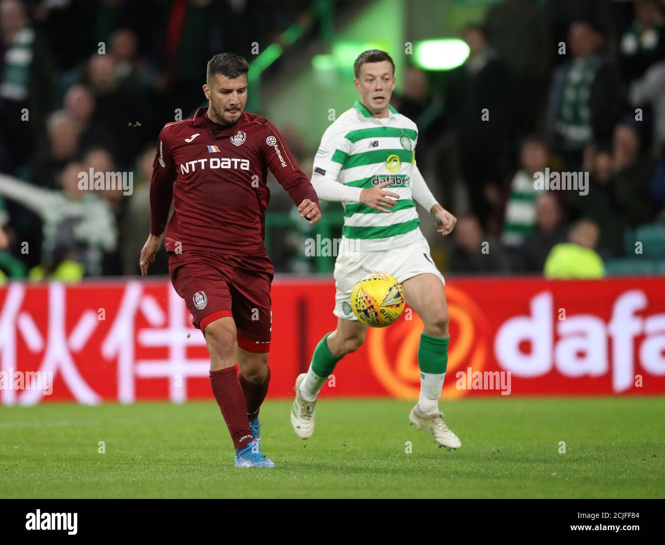 Soccer Football Champions League Third Qualifying Round Second Leg Celtic V Cfr Cluj Celtic Park Glasgow Britain August 13 2019 Cfr Cluj S George Tucudean Scores Their Fourth