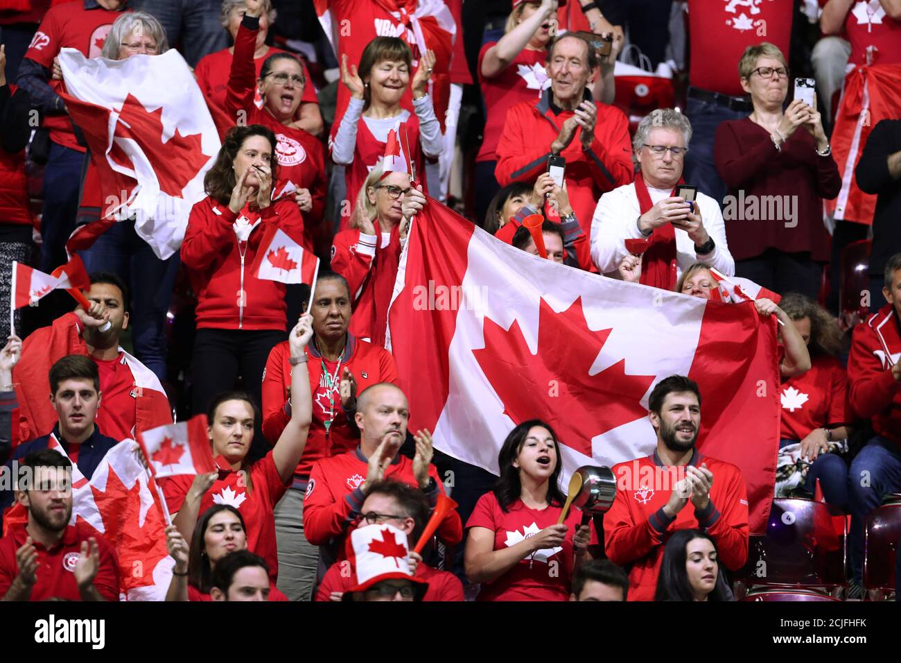 Tennis Davis Cup Finals Caja Magica Madrid Spain November 21 2019 Canada Fans Reuters Sergio Perez Stock Photo Alamy alamy