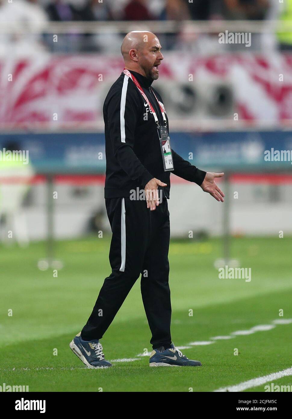 Soccer Football - Gulf Cup - Group A - Qatar v United Arab Emirates - Khalifa International Stadium, Doha, Qatar - December 2, 2019 Qatar coach Felix Sanchez Bas reacts REUTERS/Ibraheem Al Omari Stock Photo - Alamy Soccer Football - Gulf Cup - Group A - Qatar v United Arab Emirates - Khalifa International Stadium, Doha, Qatar - December 2, 2019 Qatar coach Felix Sanchez Bas reacts REUTERS/Ibraheem Al Omari Stock Photo - Alamy