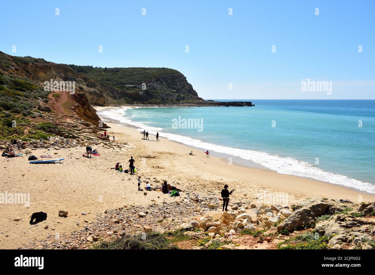 Cabanas Velhas beach, Algarve, Portugal Stock Photo Alamy