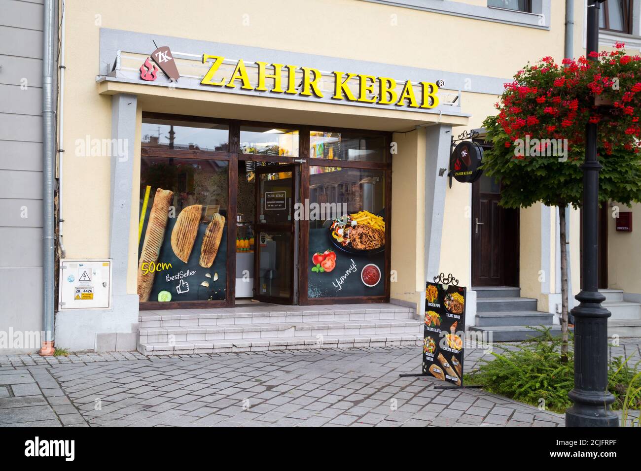 ZYWIEC, POLAND - JULY 12, 2020: Zahir kebab in the market in Zywiec. Zahir  Kebab is one of the fastest growing gastronomic chains in Poland Stock  Photo - Alamy