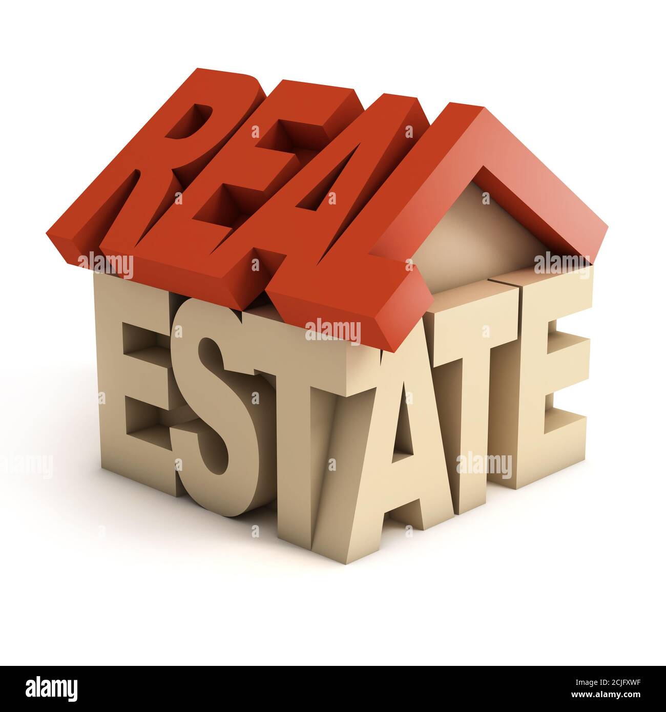 real estate letters 3d icon Stock Photo Alamy