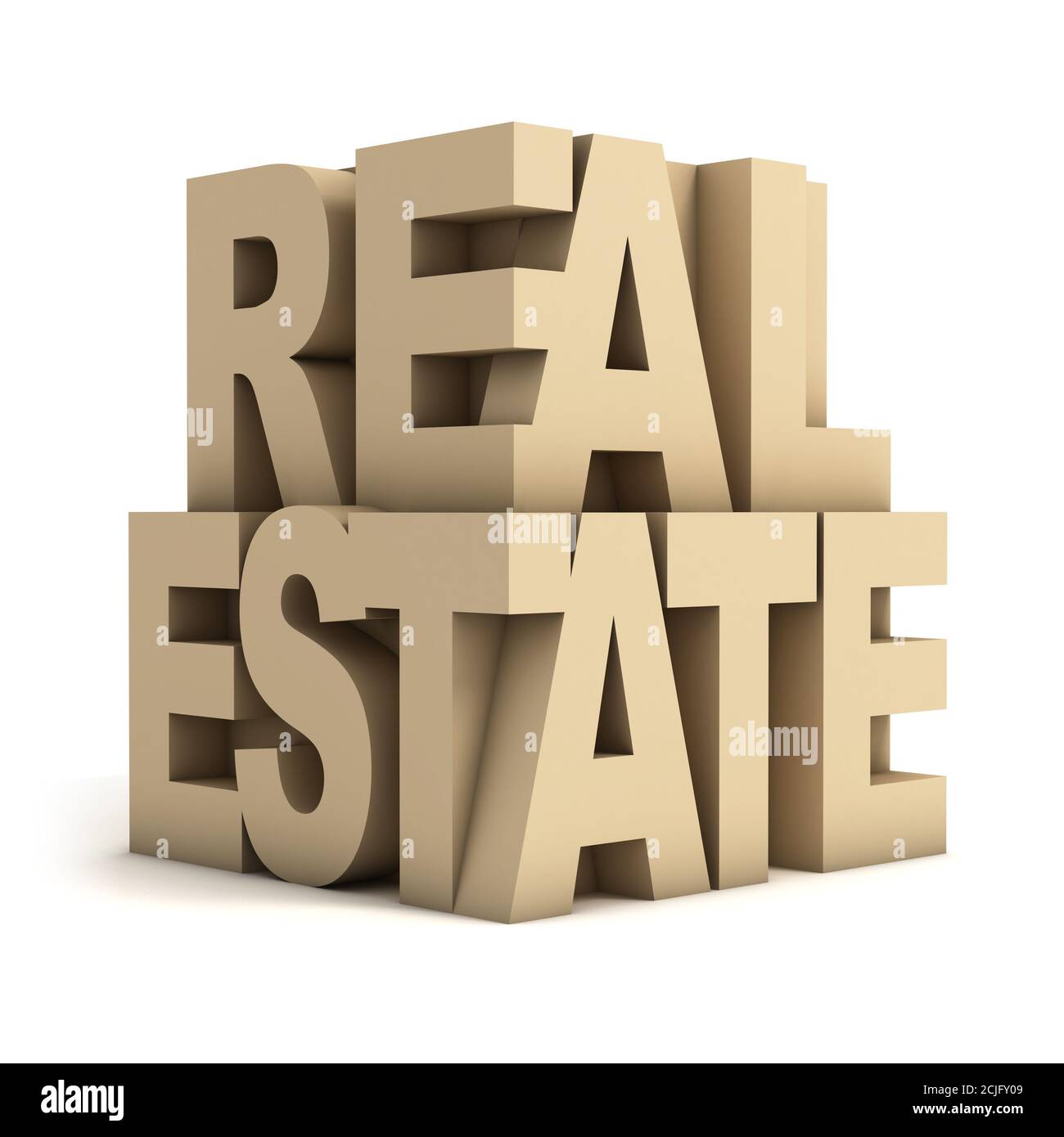 real estate letters 3d icon Stock Photo Alamy