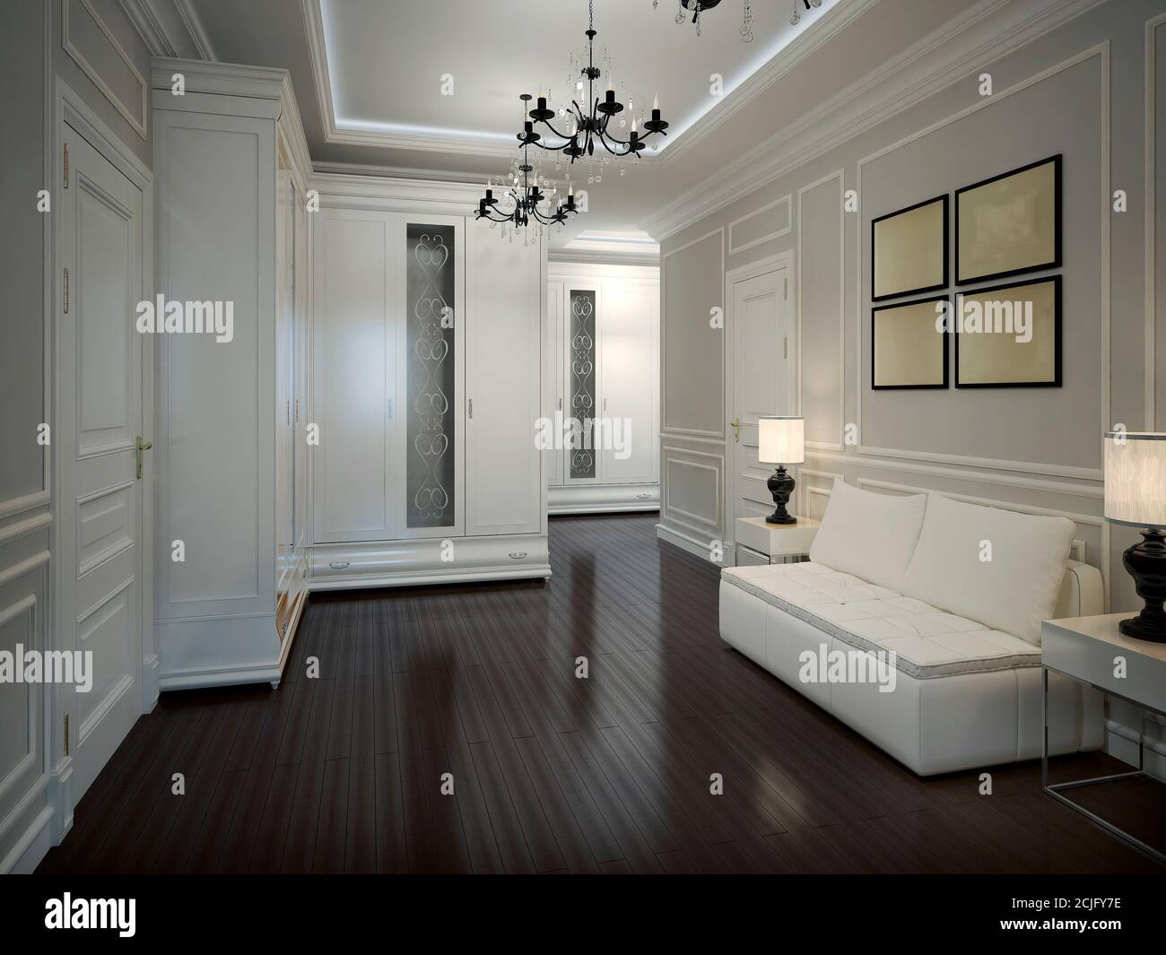 Low paneling interior wall hi-res stock photography and images - Alamy