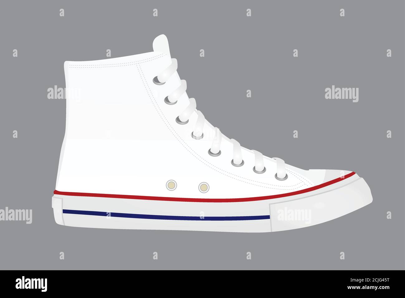 White canvas shoes. vector illustration Stock Vector Image & Art Alamy