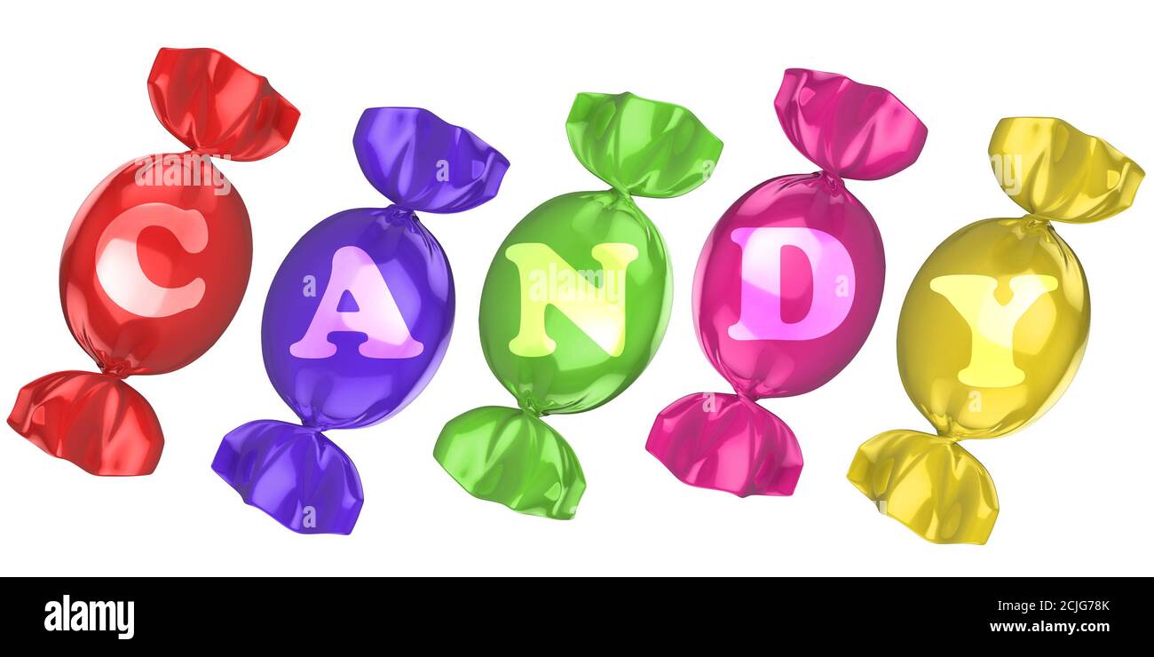 candy isolated on white background Stock Photo - Alamy