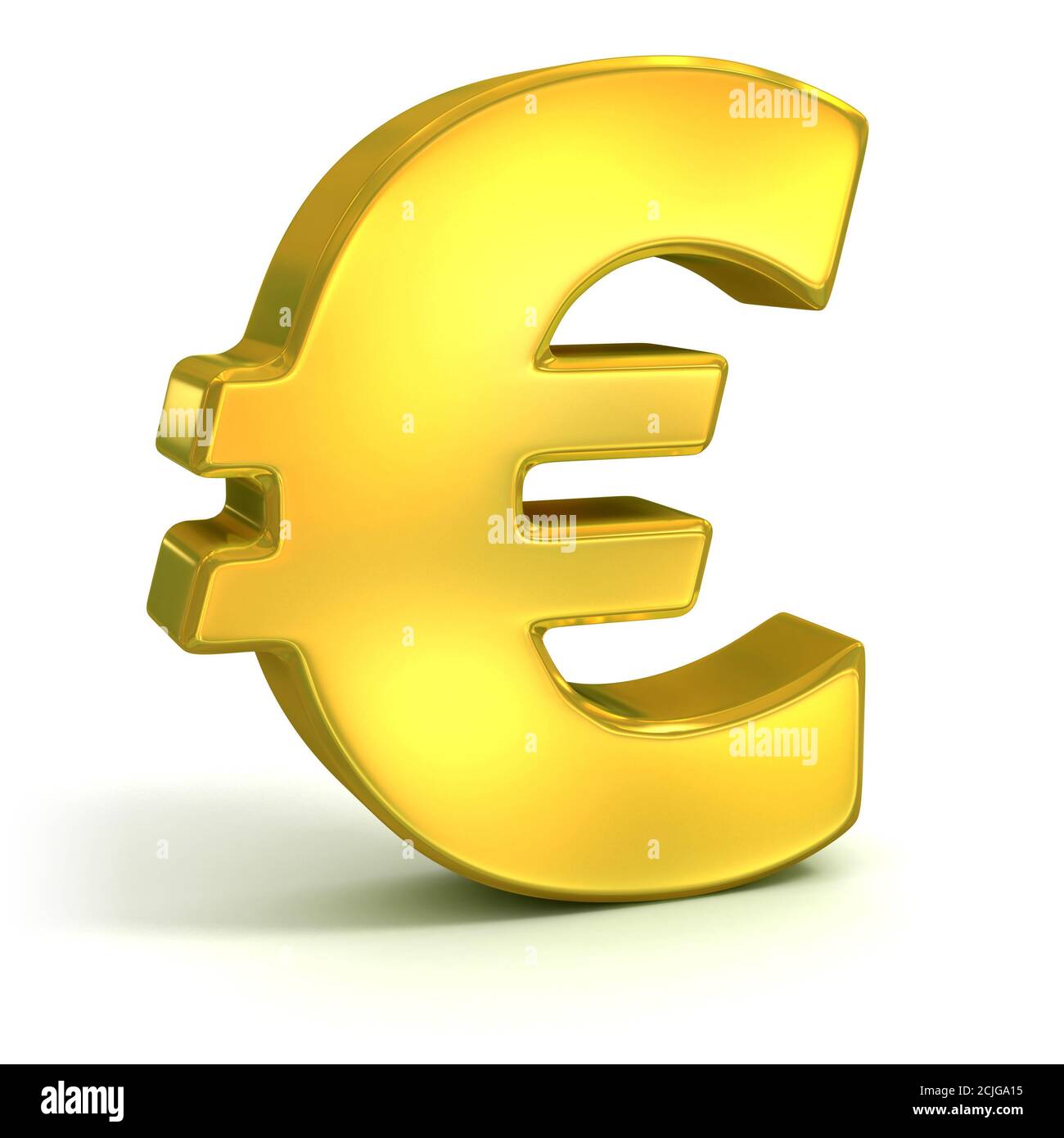 golden euro symbol isolated on white - currency 3d concept Stock Photo ...