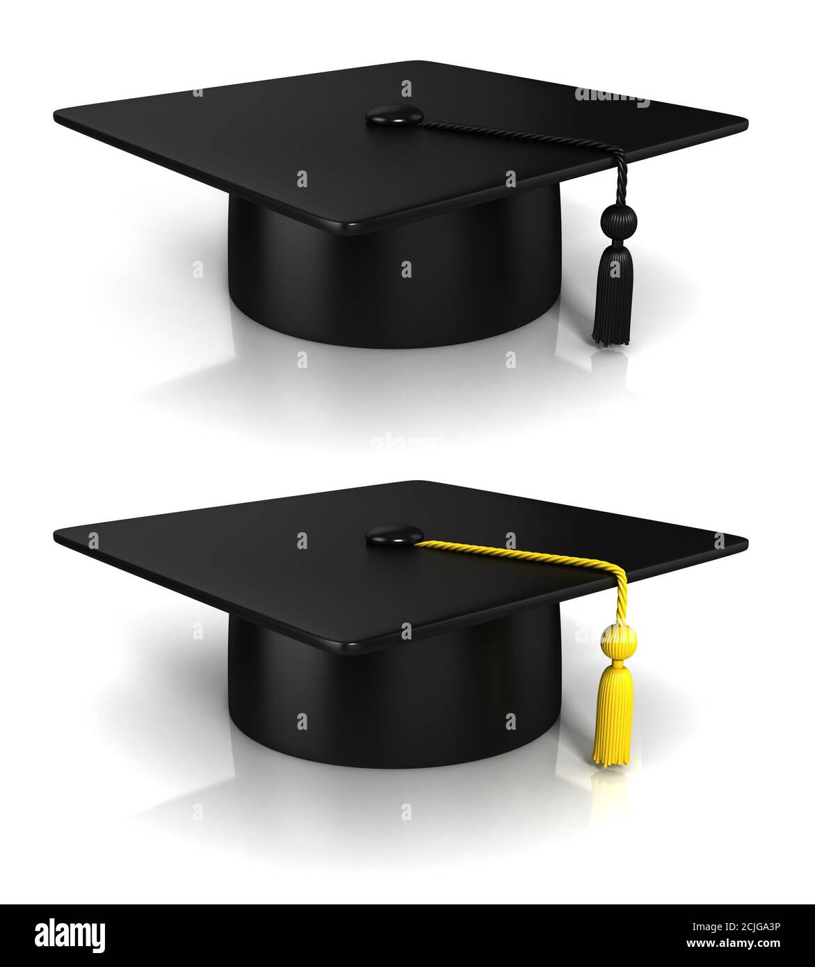 2024 New Academic Year Red Year Number Grad Cap With Tassel Isolated On  White Background 3d Render Stock Photo - Download Image Now - iStock