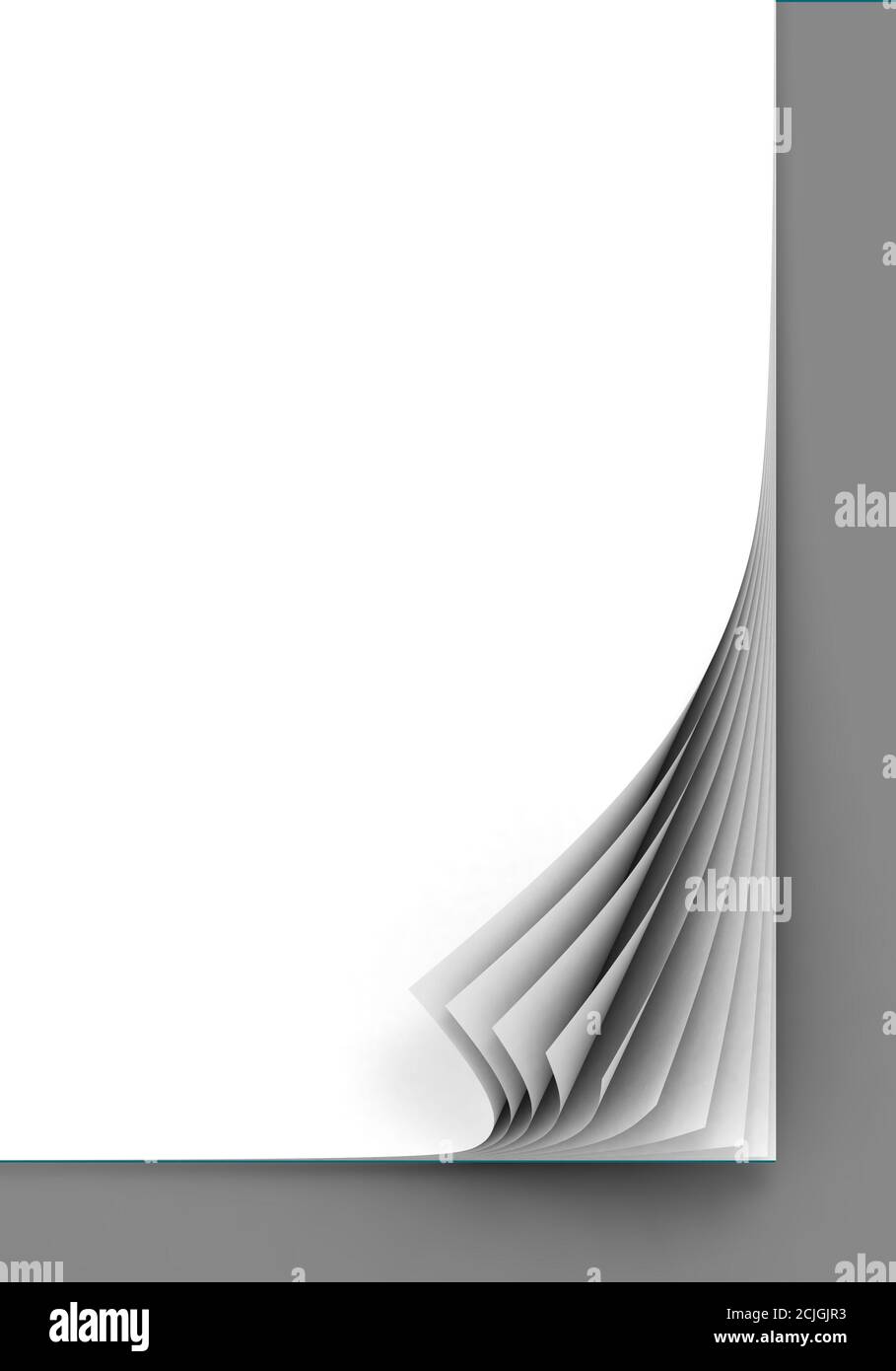 3d empty paper sheets hi-res stock photography and images - Alamy