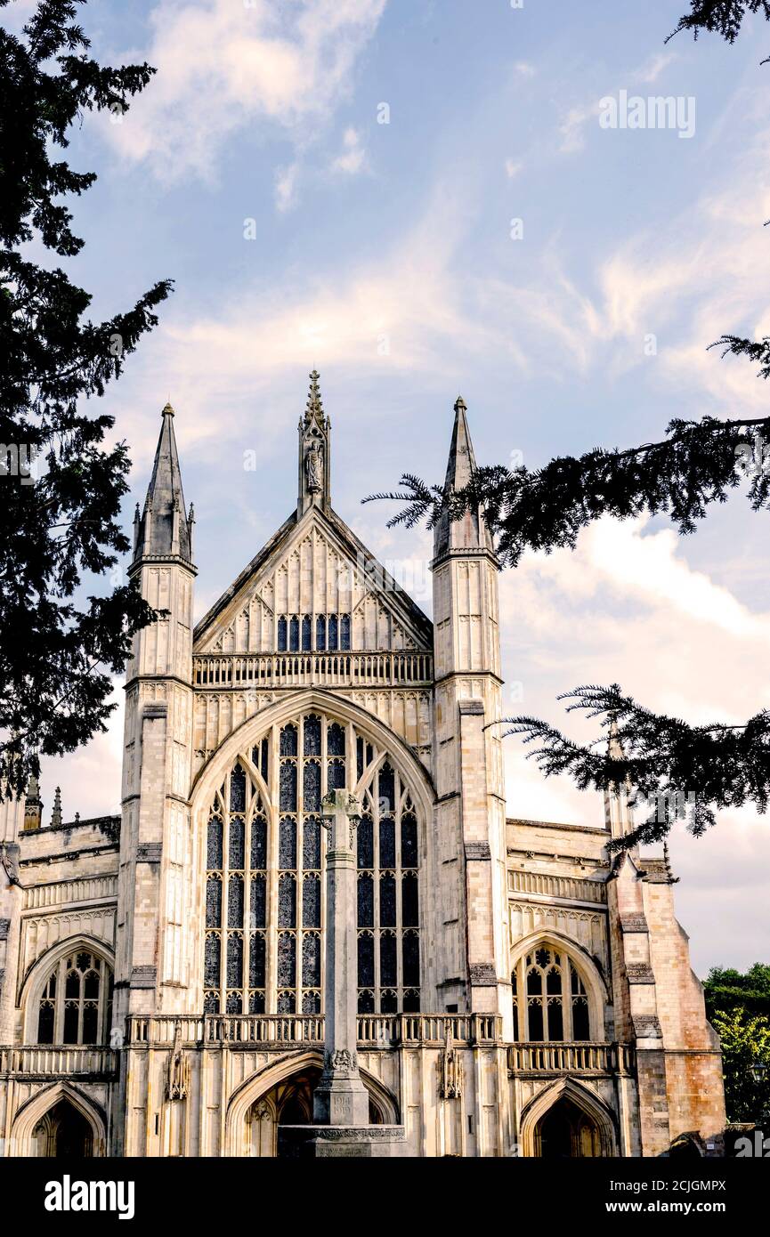 Winchester Cathedral; Kathedrale von Winchester, Hampshire, Südengland Stock Photo