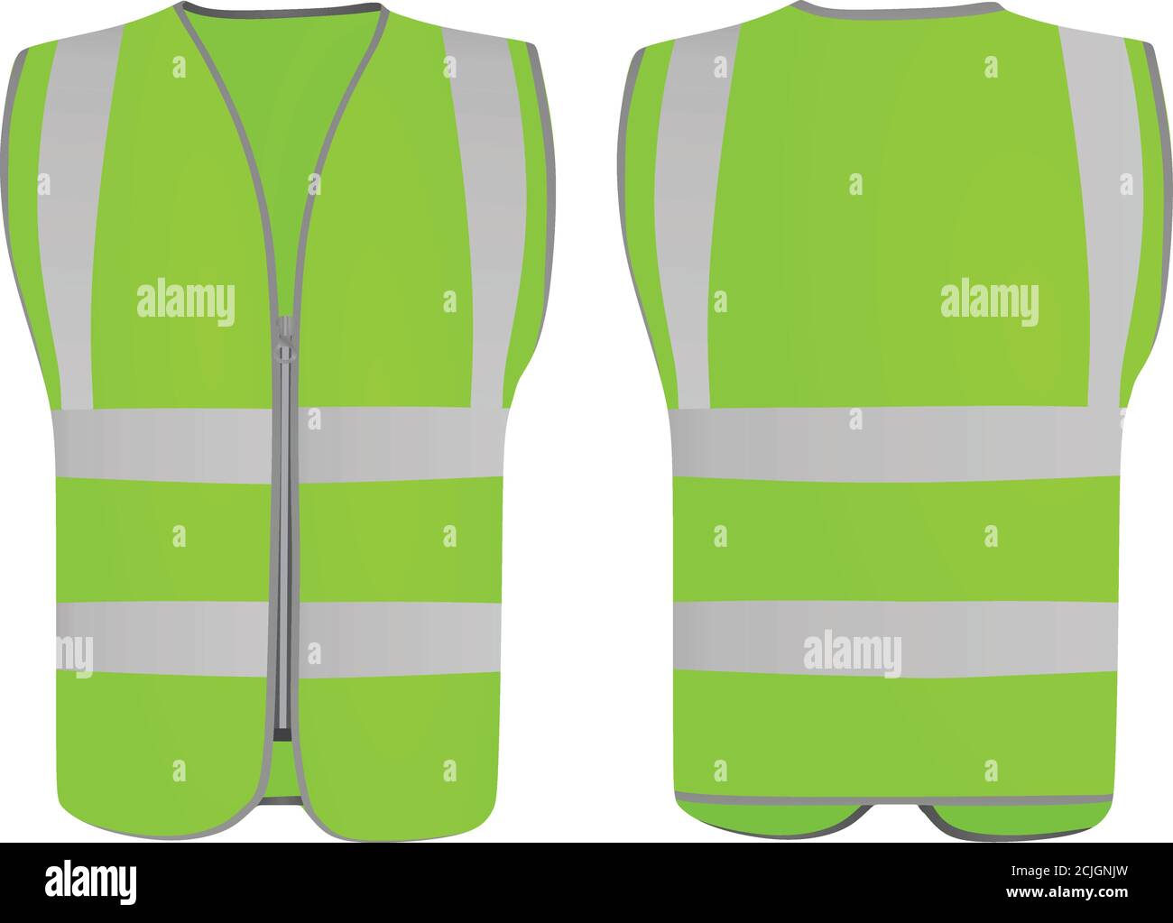 Green safety vest. vector illustration Stock Vector Image & Art - Alamy