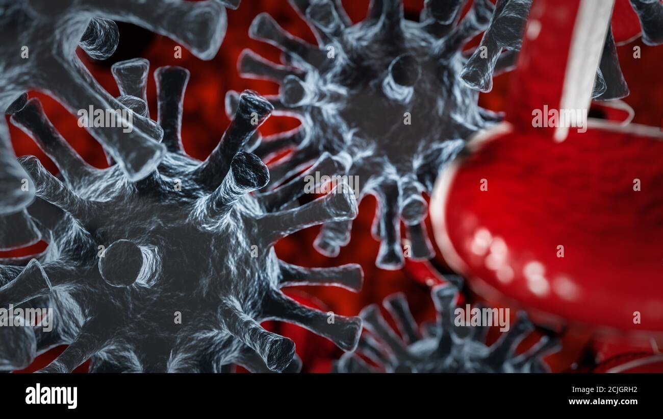 Microscopic view of blood cells hi-res stock photography and images - Alamy