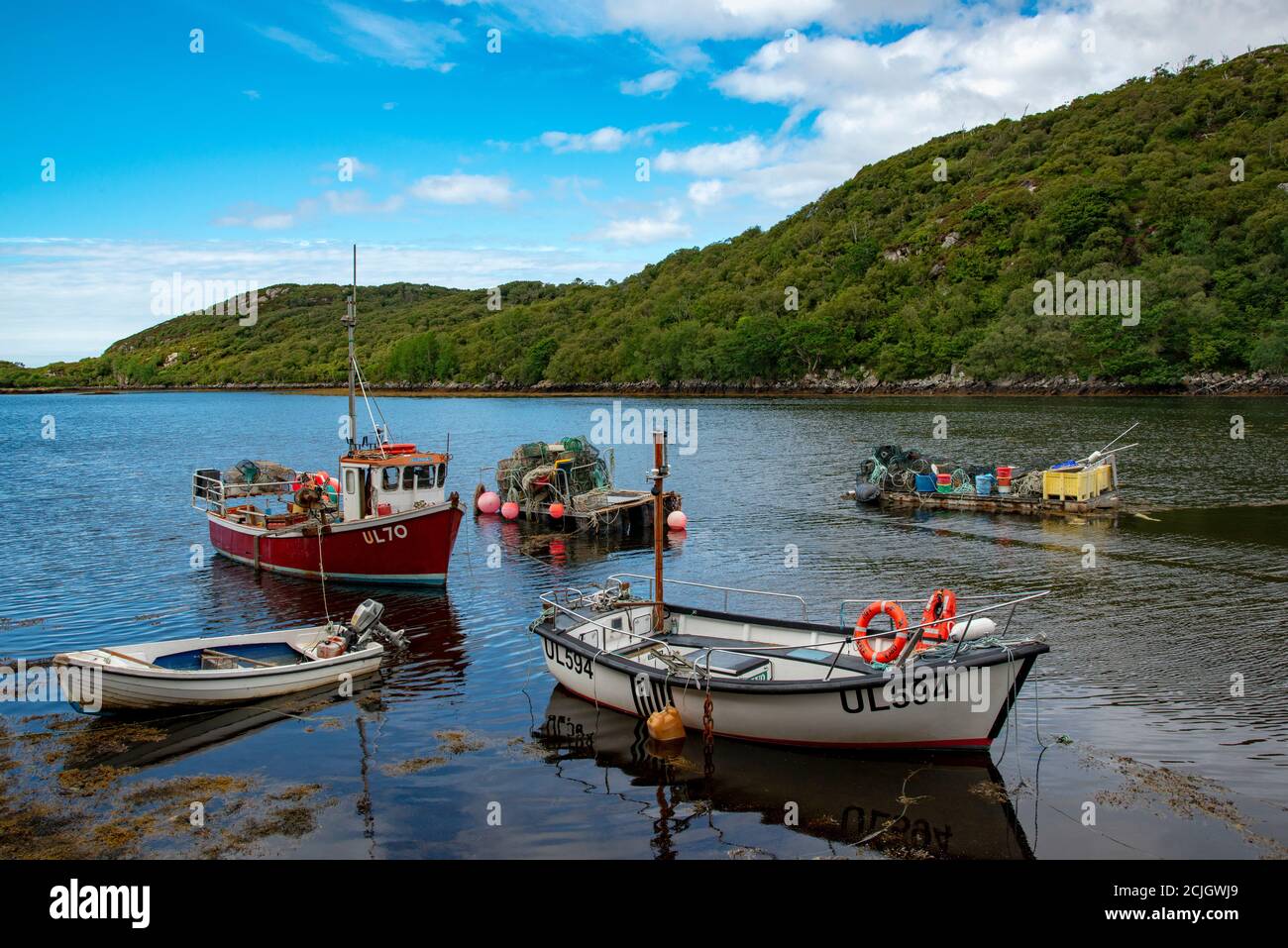 Loch Nedd, Scotland, UK Stock Photo