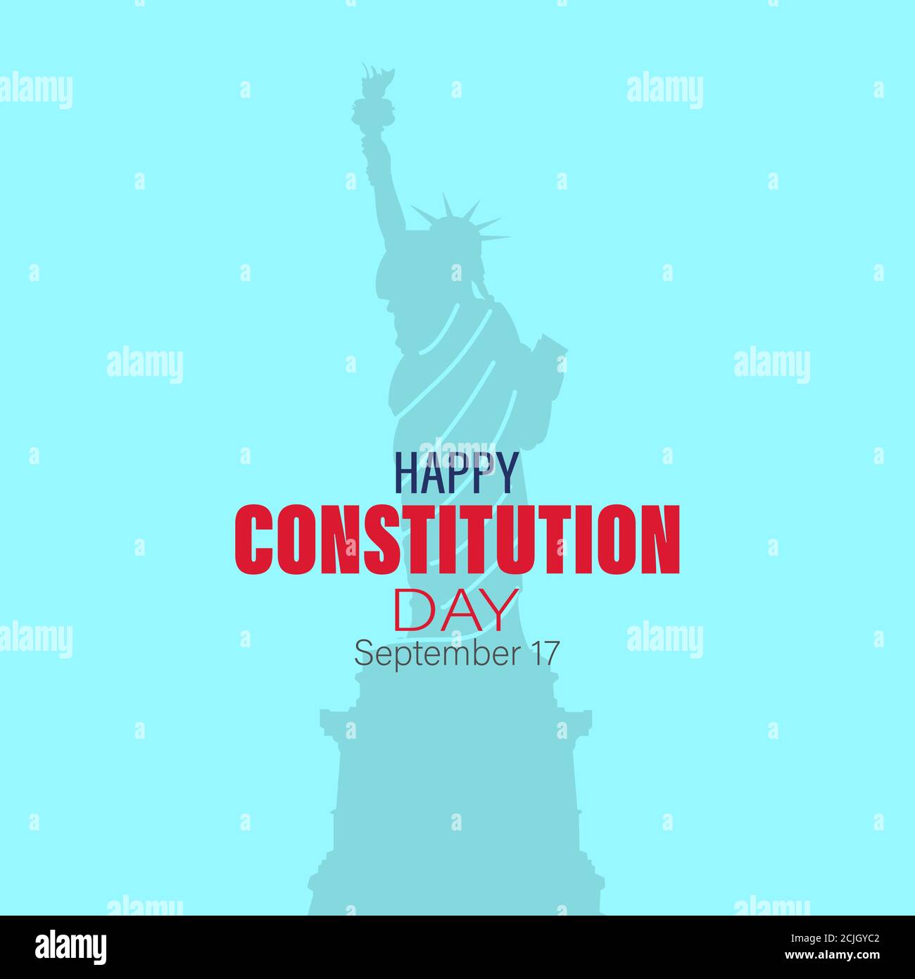 Vector Illustration of United States constitution day. 17 september. Isolated vector for greeting cards, posters, banners. Stock Vector