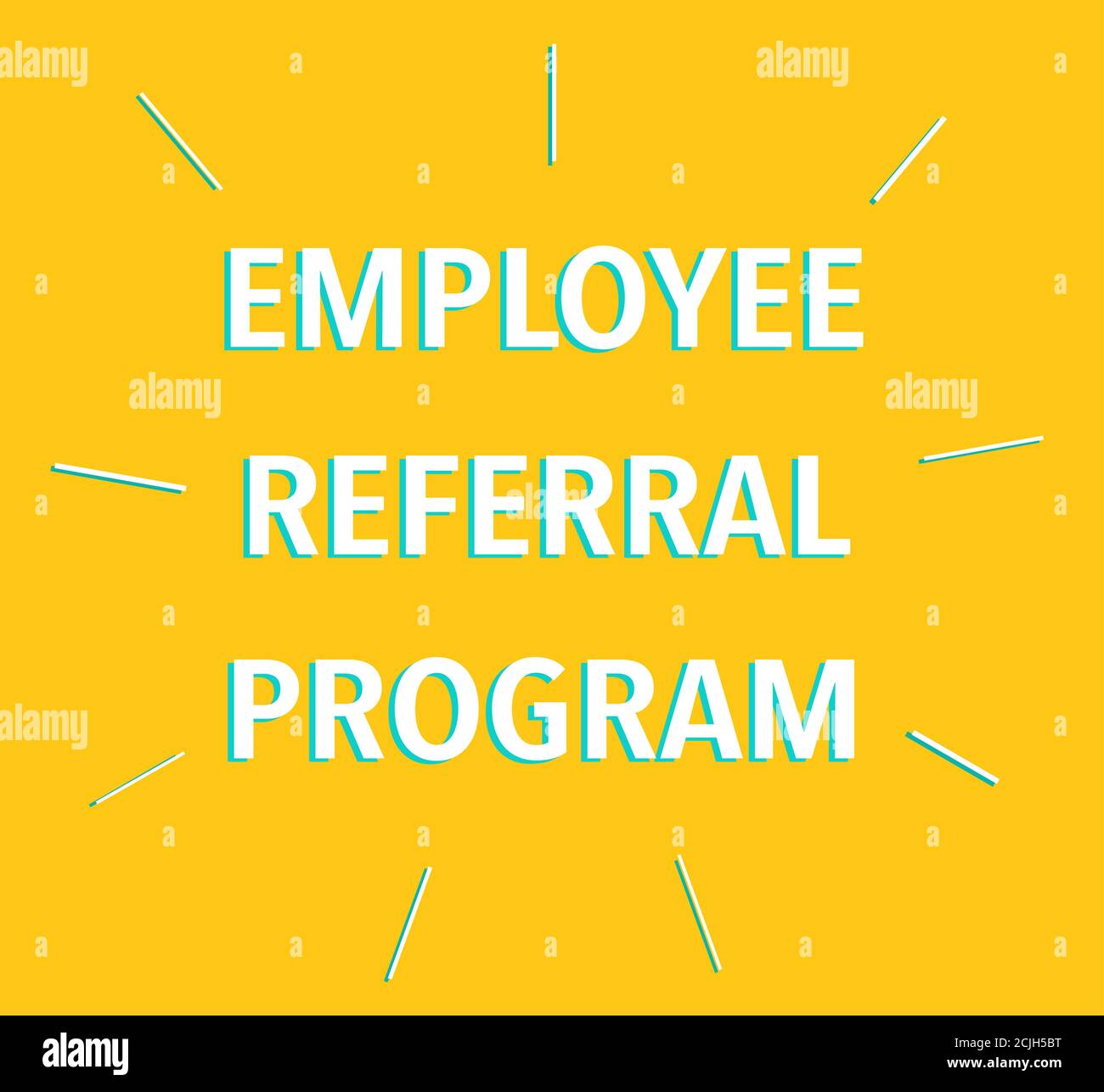 Employee Referral Program Vector Illustration Modern Promo Template Stock Vector Image Art Alamy