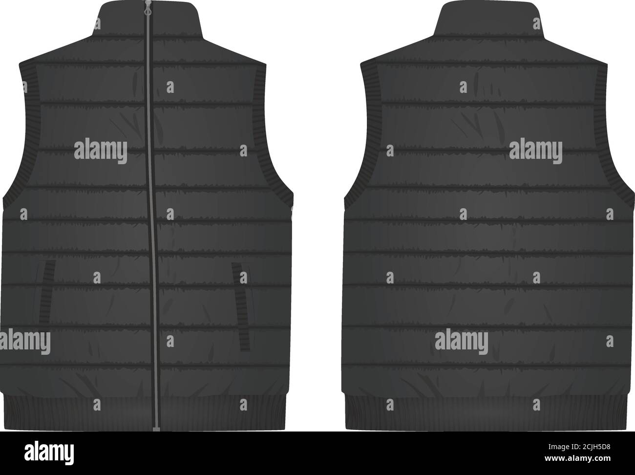 Grey vest. vector illustration Stock Vector Image & Art - Alamy