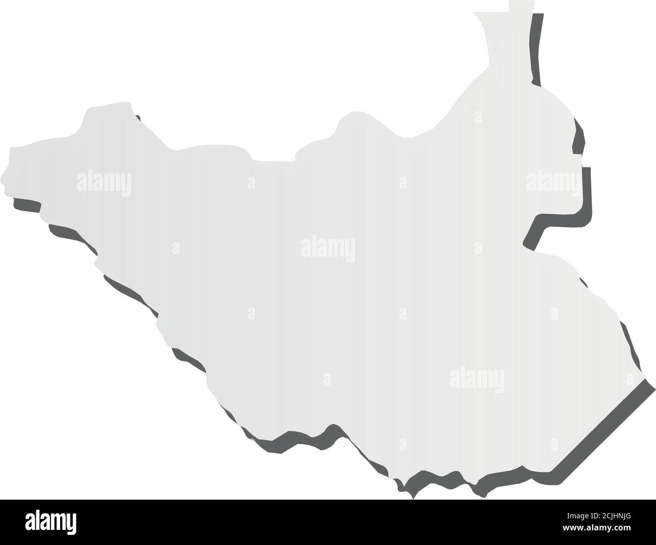 Sudan map black white illustration hi-res stock photography and images ...