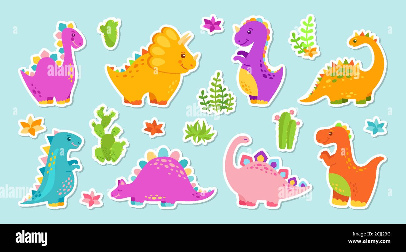 Dinosaur Colorful Stickers