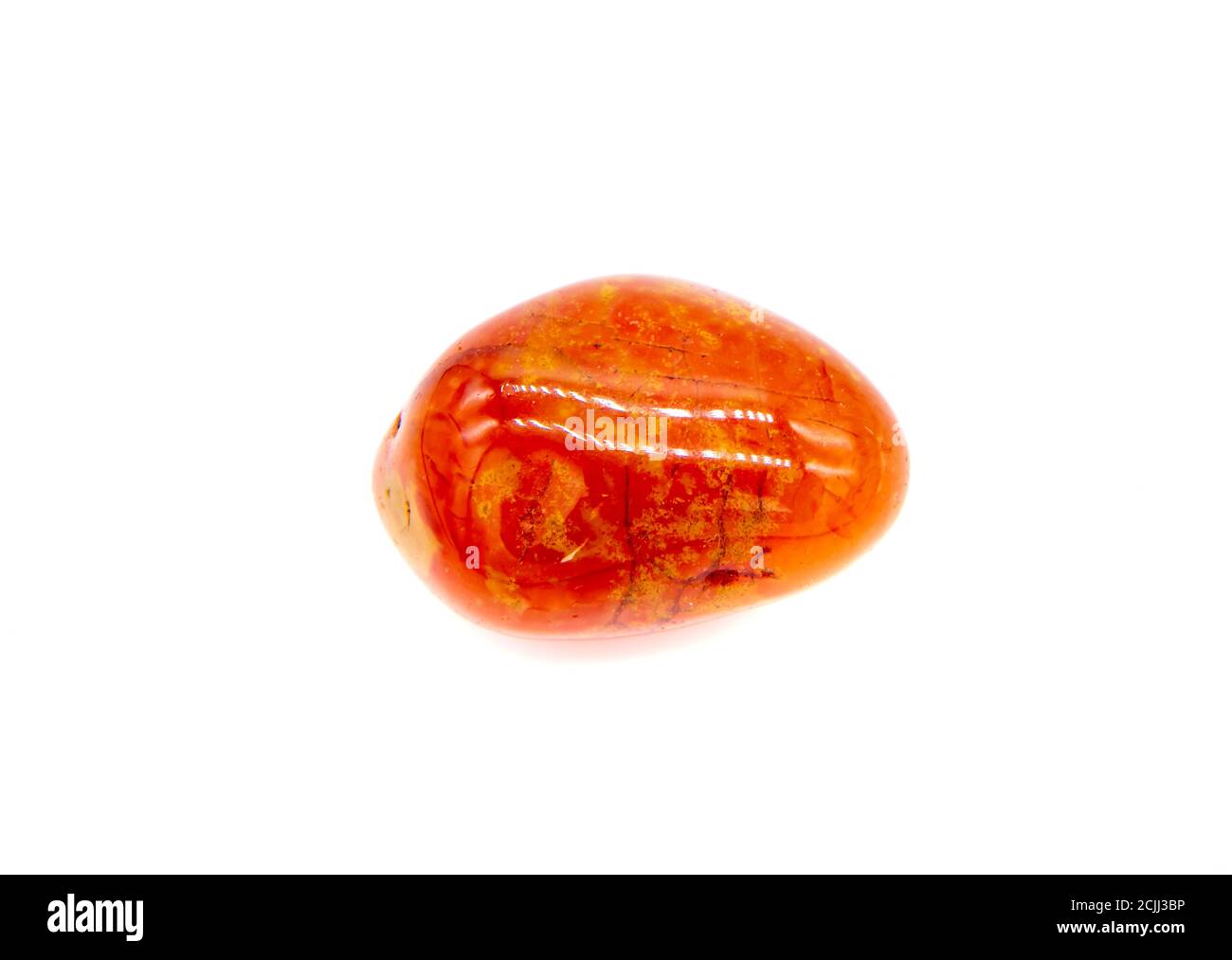 Agate gemstone isolated on white background Stock Photo