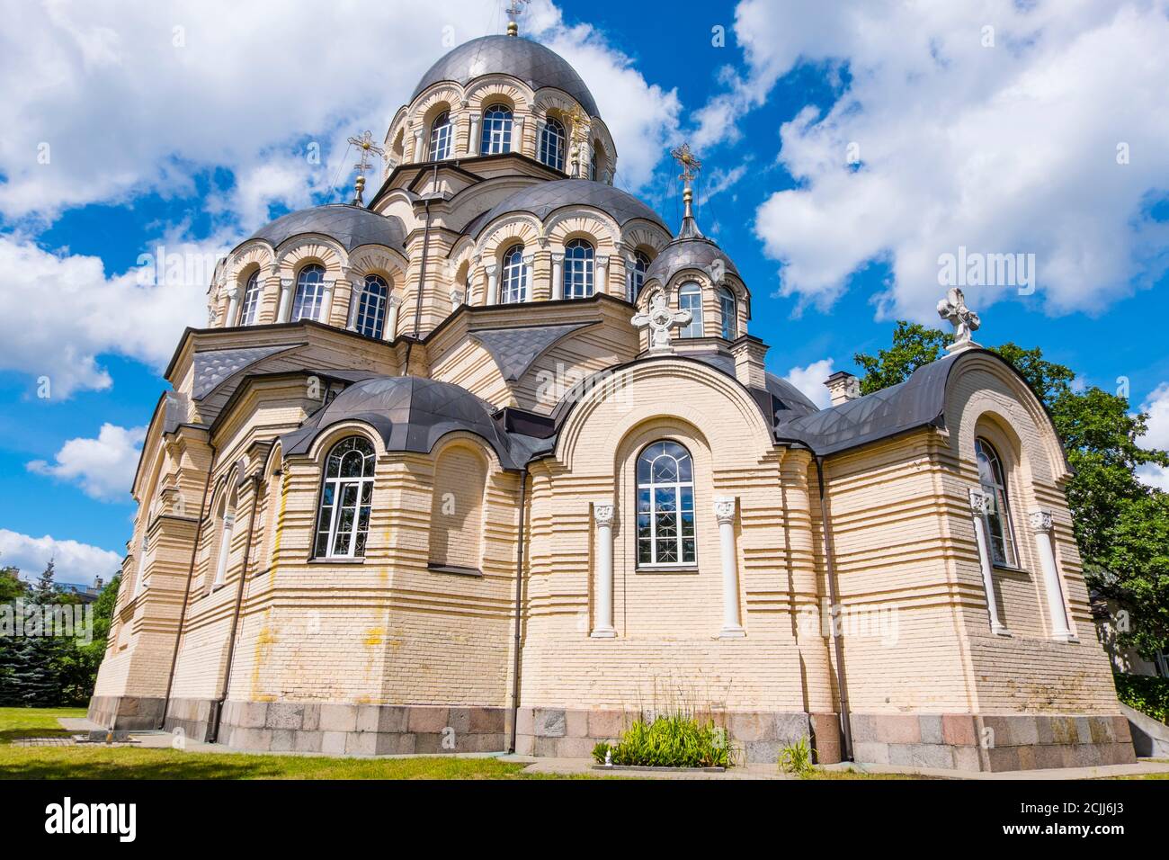 Orthodox Church of Our Lady of the Sign, Vilnius, Lithuania Stock Photo