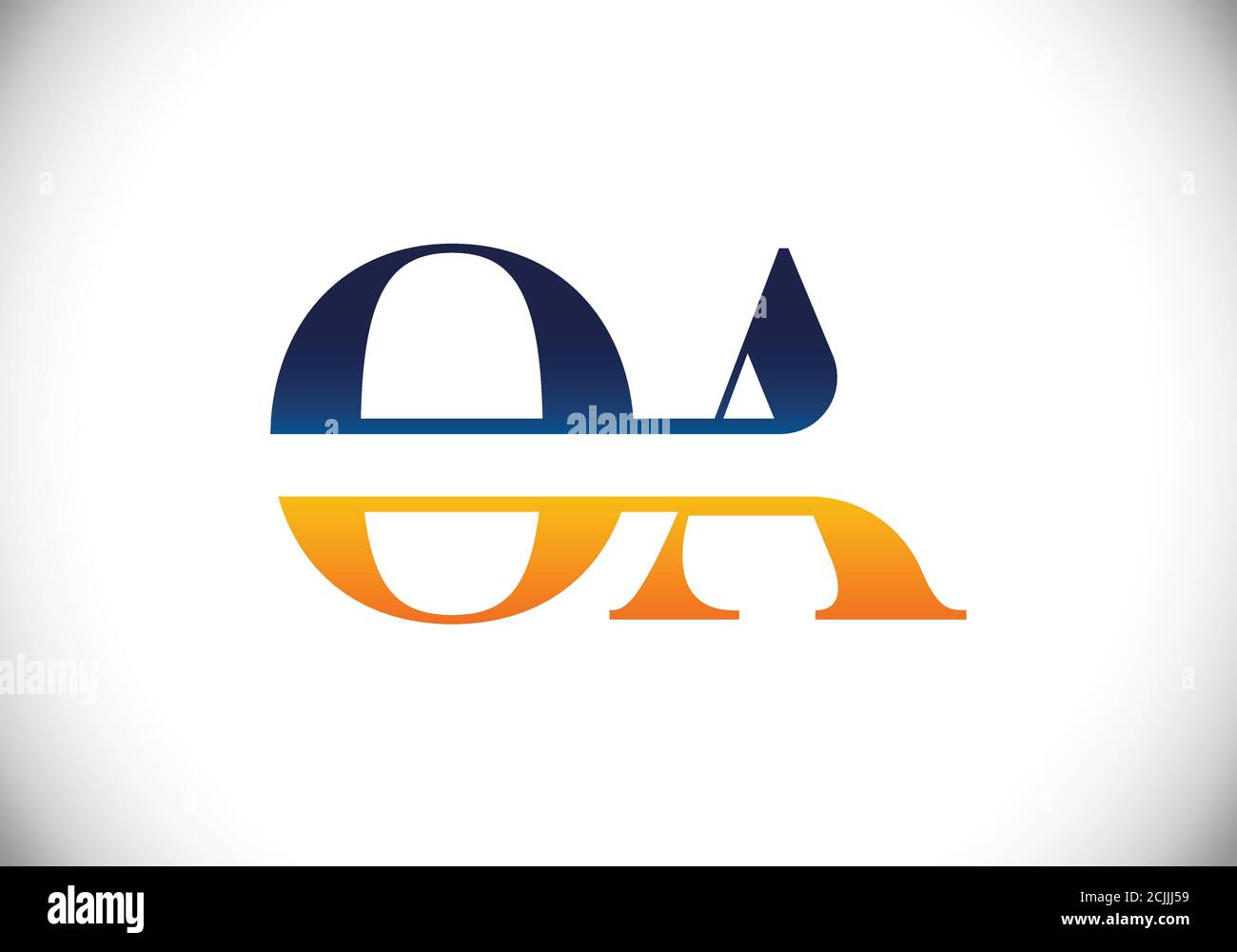 Initial Monogram Letter O A Logo Design Vector Template. O A Letter ...