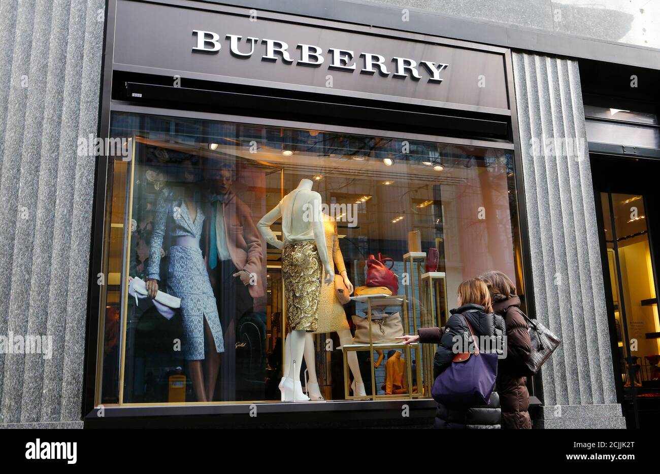 burberry shop front high resolution stock photography and images alamy