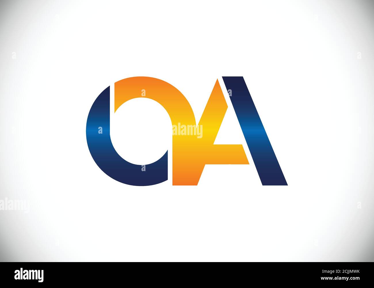Initial Monogram Letter O A Logo Design Vector Template. O A Letter ...