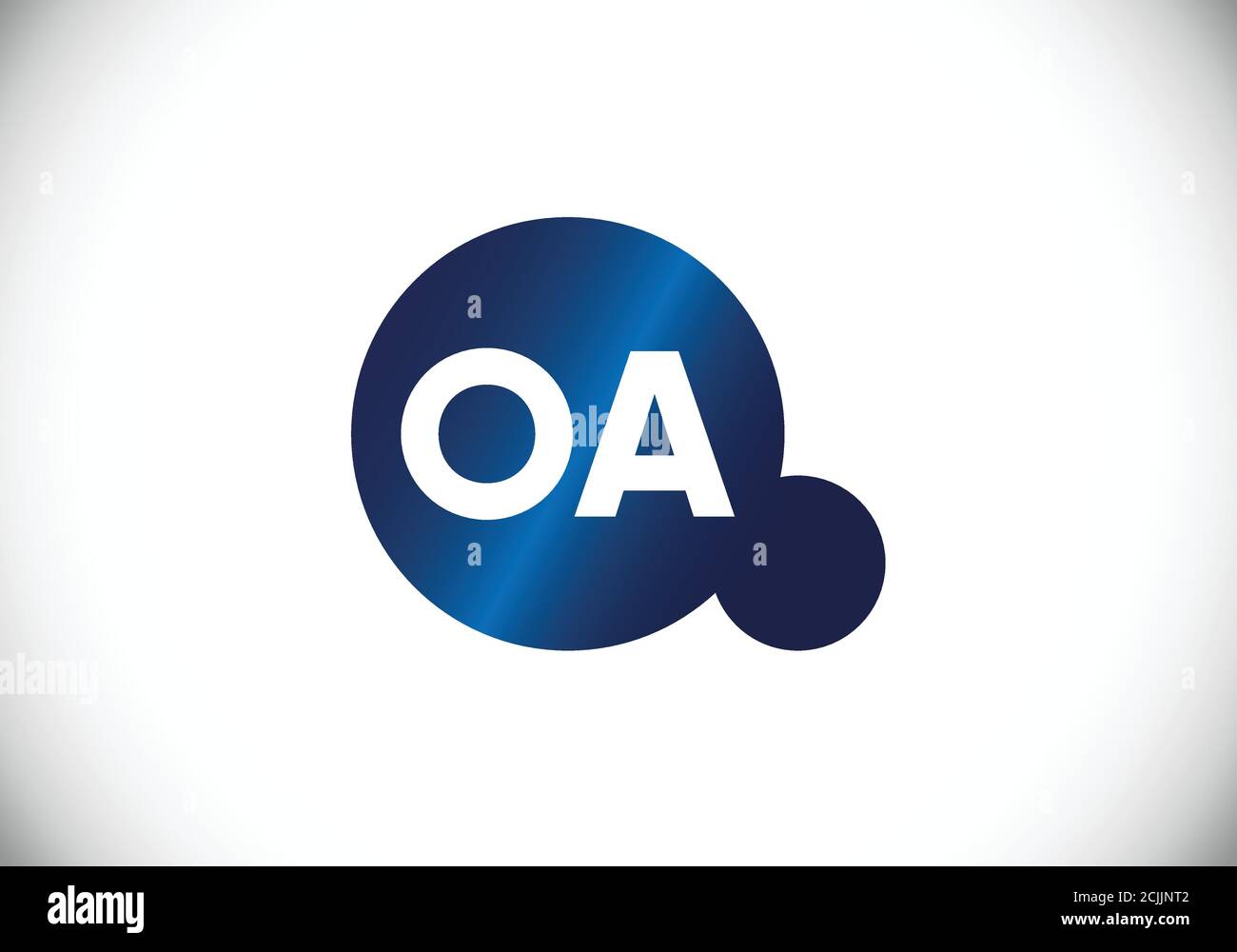 Initial Monogram Letter O A Logo Design Vector Template. O A Letter ...