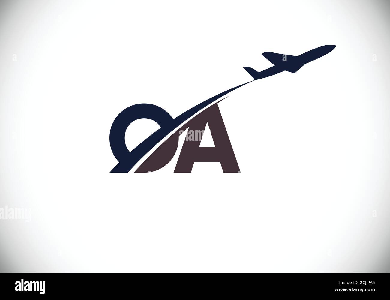 Initial Monogram Letter O A Logo Design Vector Template. O A Letter ...
