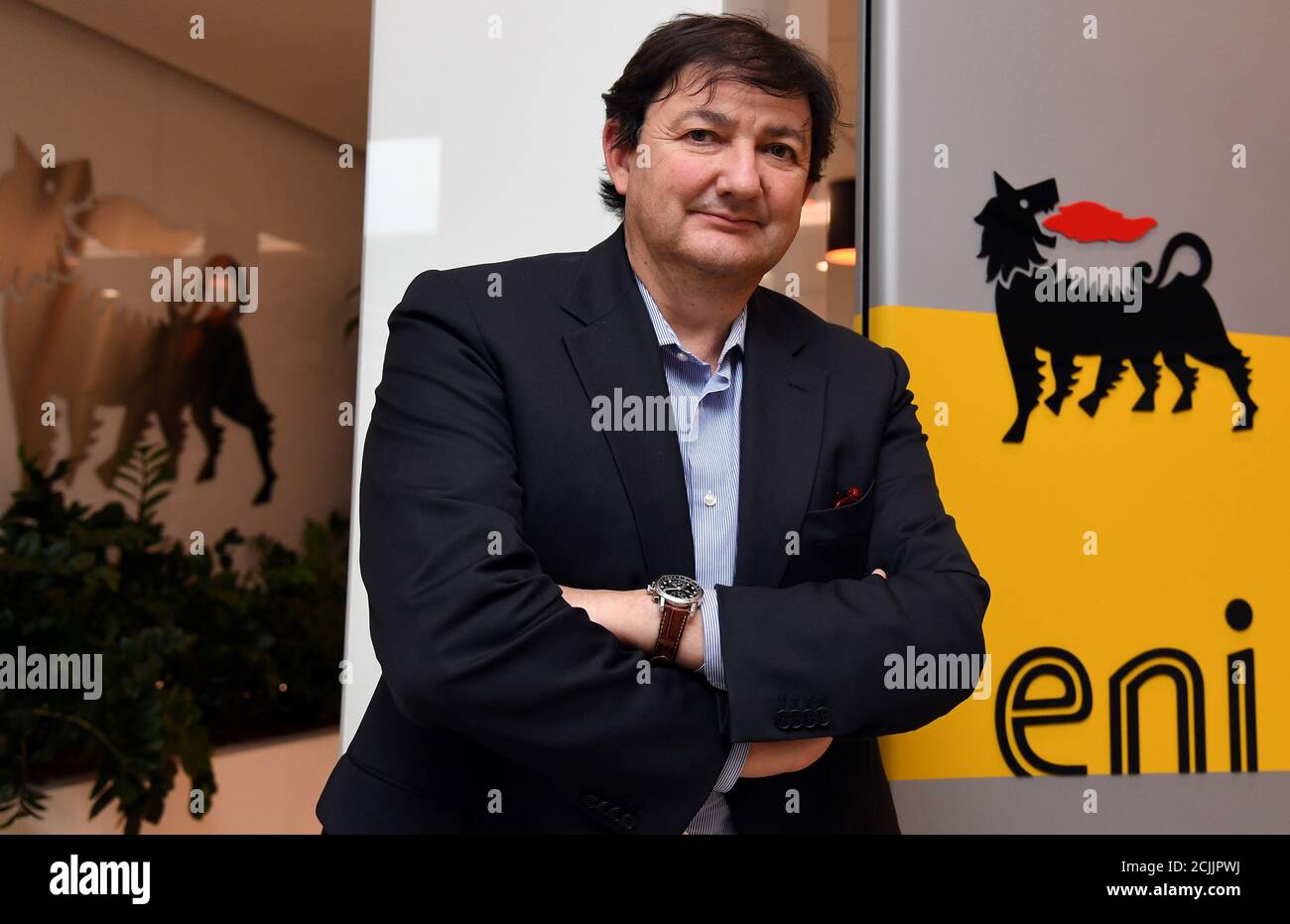 Chief Exploration Officer Luca Bertelli poses at the in San Donato near Italy, September 15, 2017. Picture taken September 15, 2017. To match Insight ENI-EXPLORATION/ REUTERS/Alberto Lingria Stock Photo - Alamy