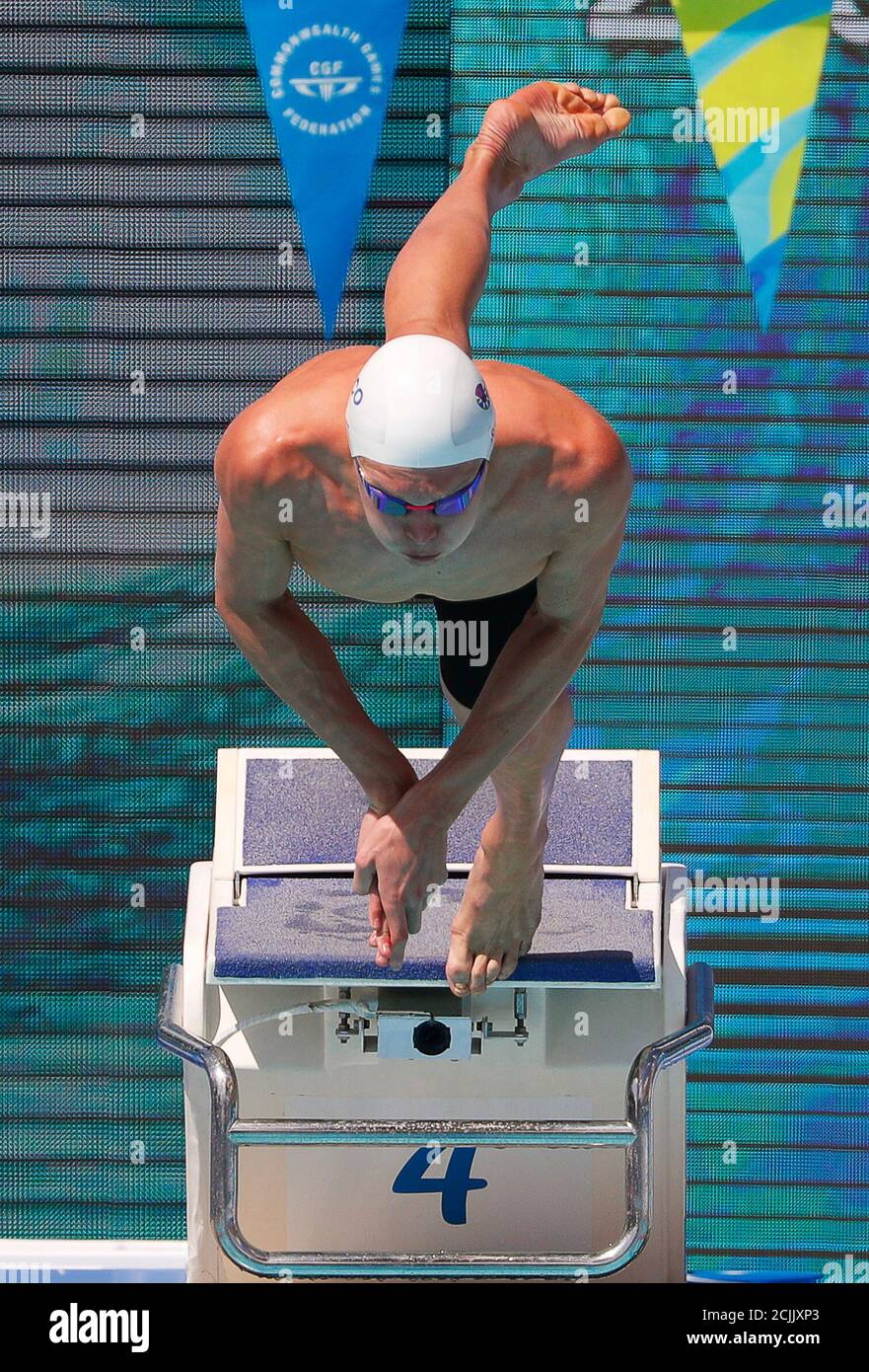 Swimming - Gold Coast 2018 Commonwealth Games - Men's 200m Individual Medley - Heats - Optus Aquatic Centre - Gold Coast, Australia - April 10, 2018. Duncan Scott of Scotland. REUTERS/David Gray Stock Photo
