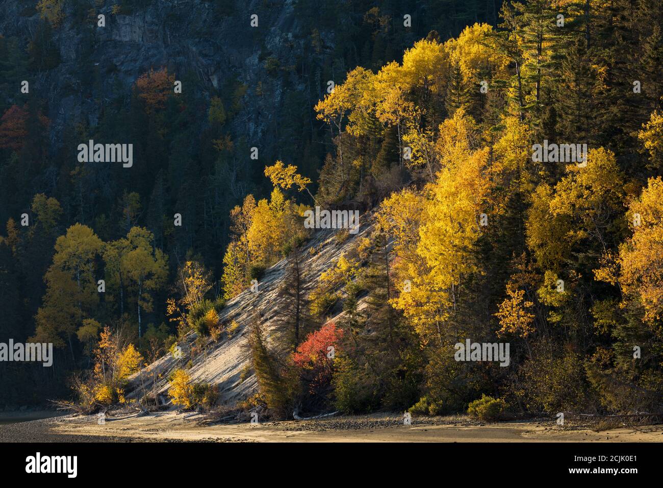 Autumn colours in BaieSainteMarguerite, Saguenay Fjord National Park