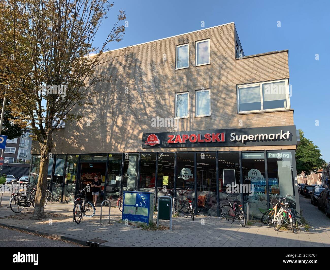 Zapolski Polish grocery store at Tilburg city centre. Tilburg, North Brabant / Netherlands Stock Photo
