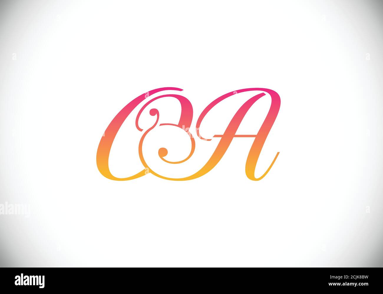 Initial Monogram Letter O A Logo Design Vector Template. O A Letter ...