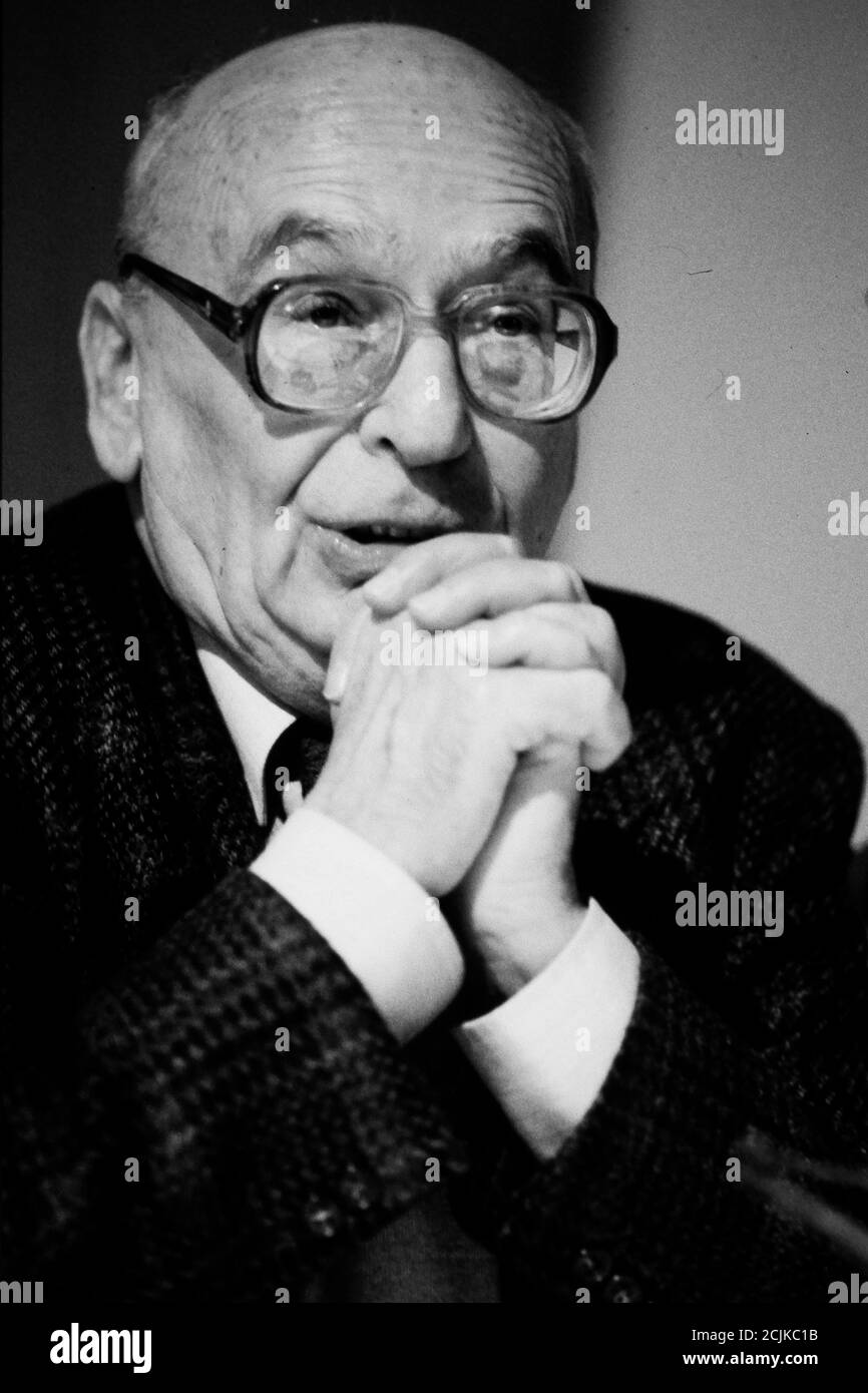 Jean-Marie Domenach, philosopher, Lyon, 1988 Stock Photo - Alamy