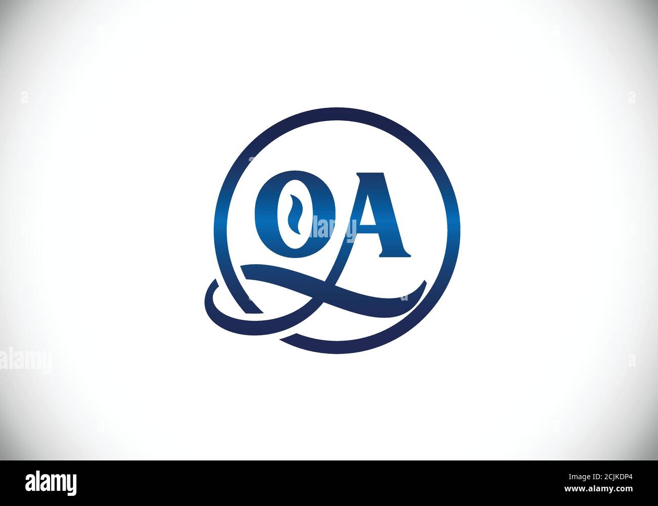 Initial Monogram Letter O A Logo Design Vector Template. O A Letter ...