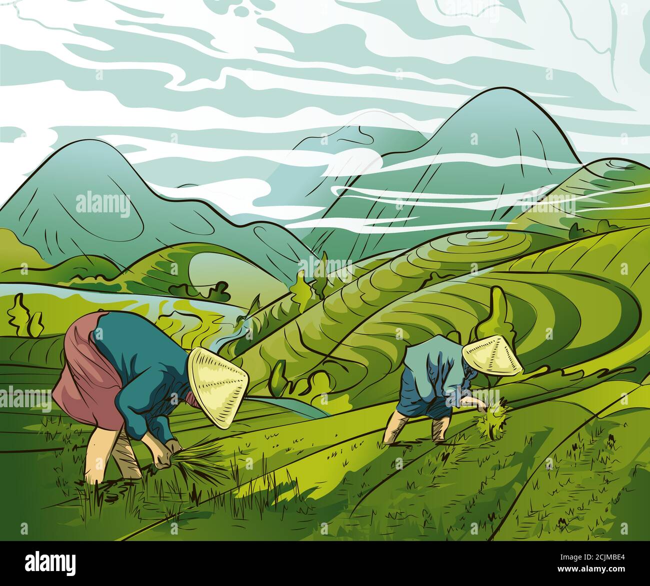 The peasant a Stock Vector Images - Alamy