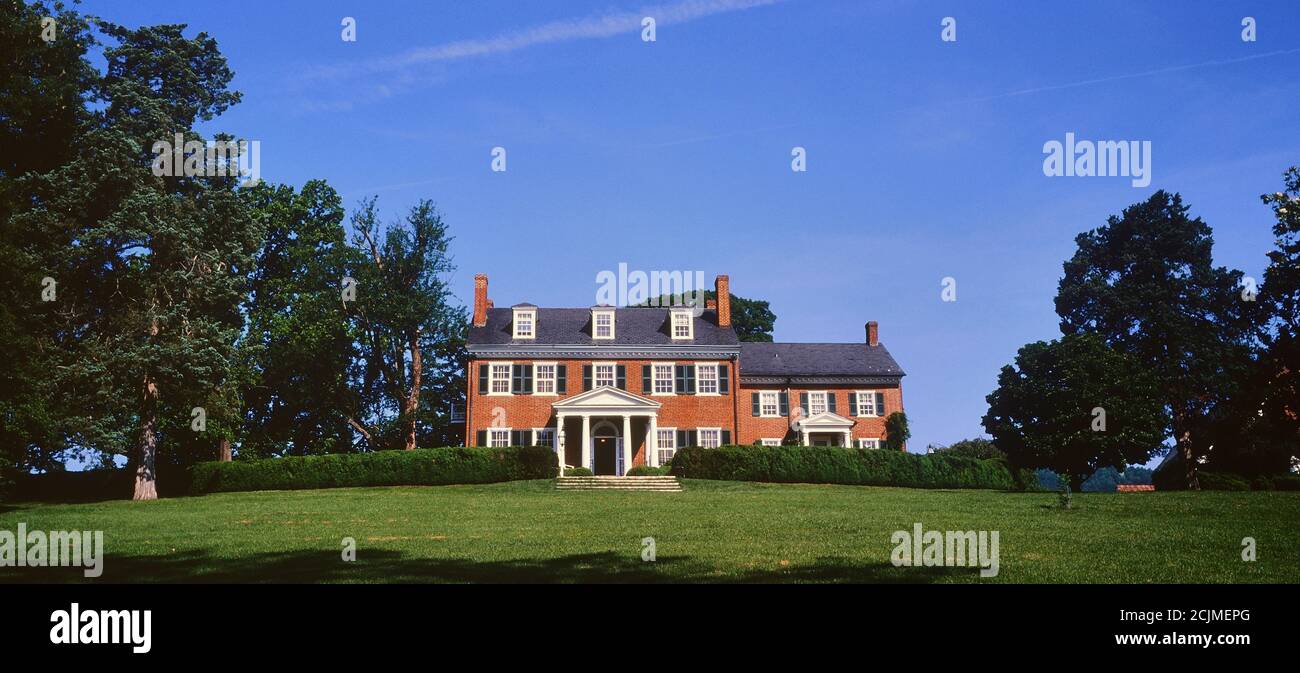 USA, Virginia, Charlottesville, Morven Main House And Gardens. Open to