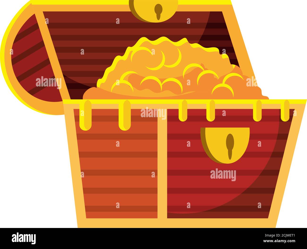 treasure chest on white background vector illustration design Stock ...