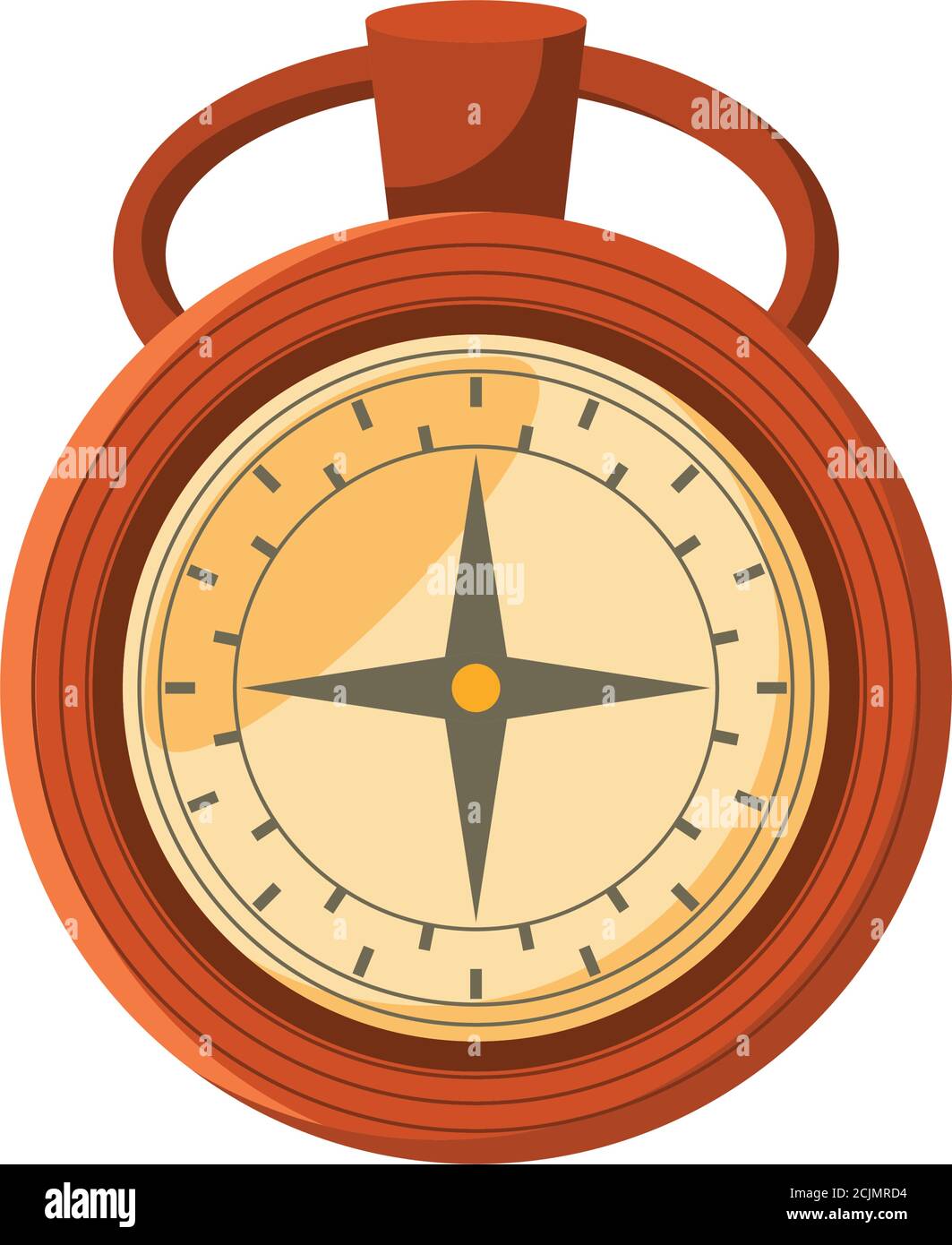 detailed compass on white background vector illustration design Stock