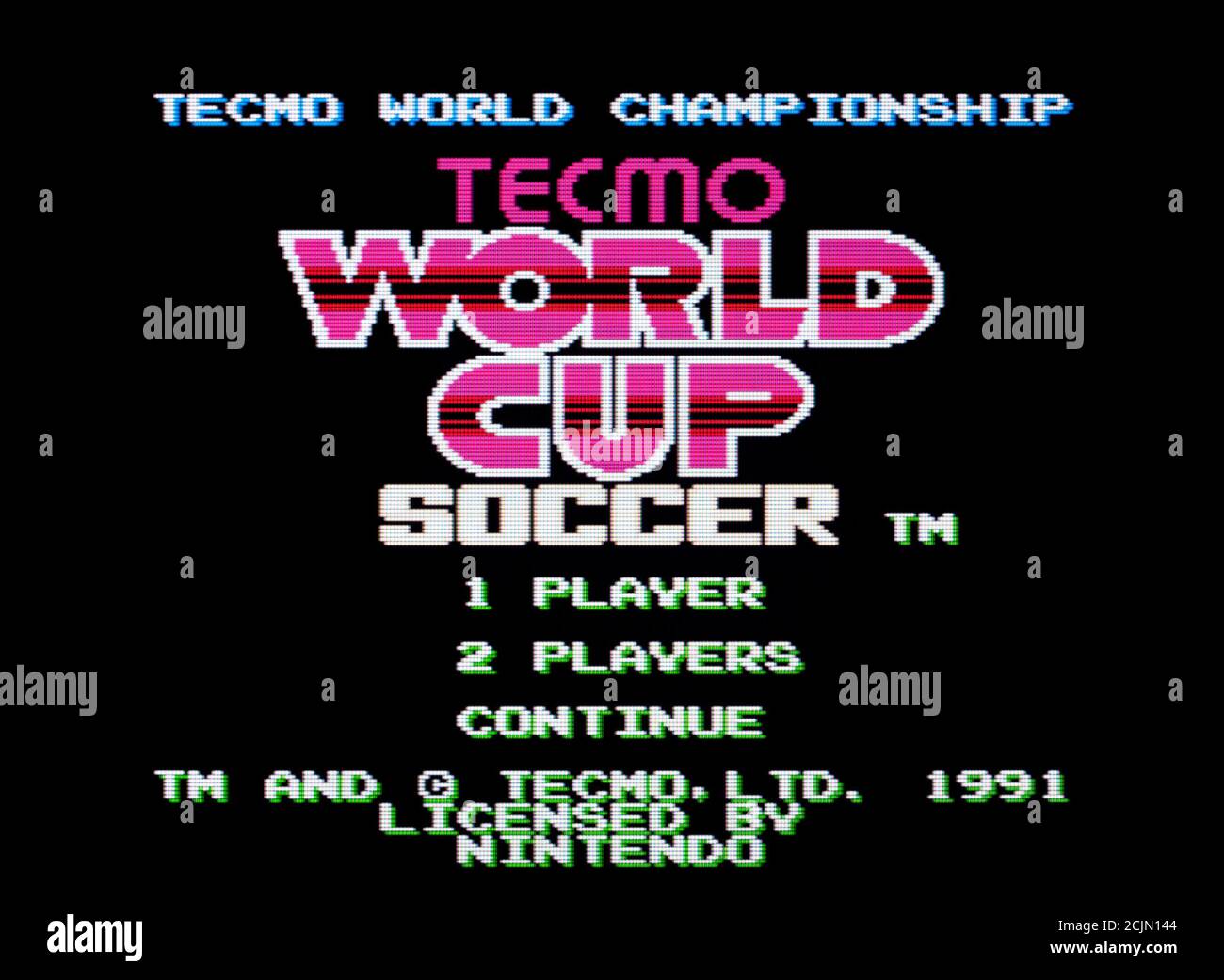 Tecmo World Cup Soccer - Nintendo Entertainment System - NES Videogame -  Editorial use only Stock Photo - Alamy