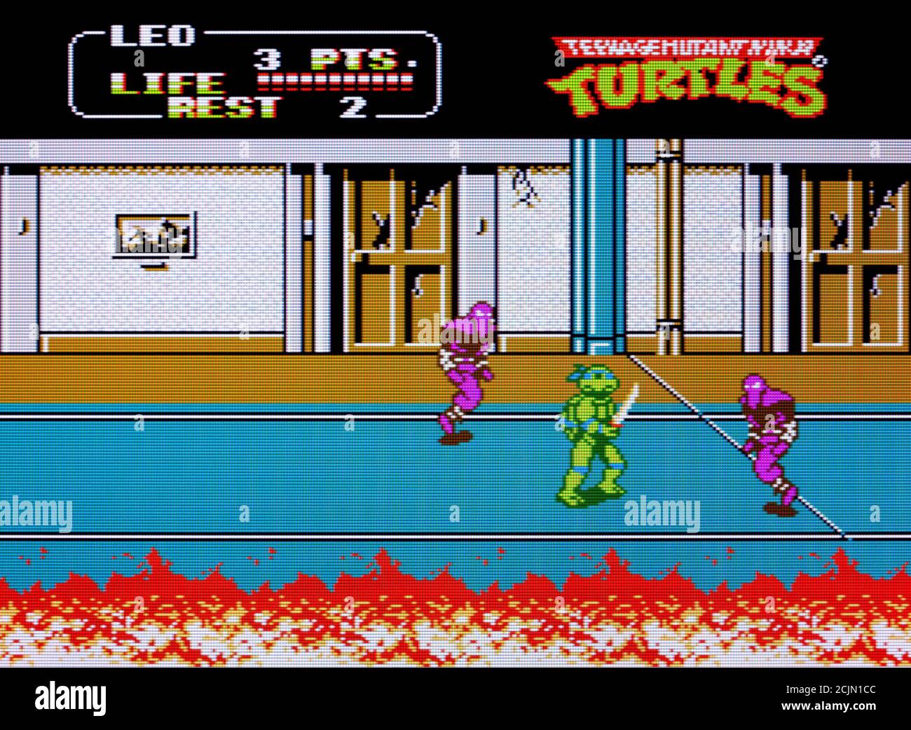 Teenage Mutant Ninja Turtles II The Arcade Game - Nintendo Entertainment  System - NES Videogame - Editorial use only Stock Photo - Alamy